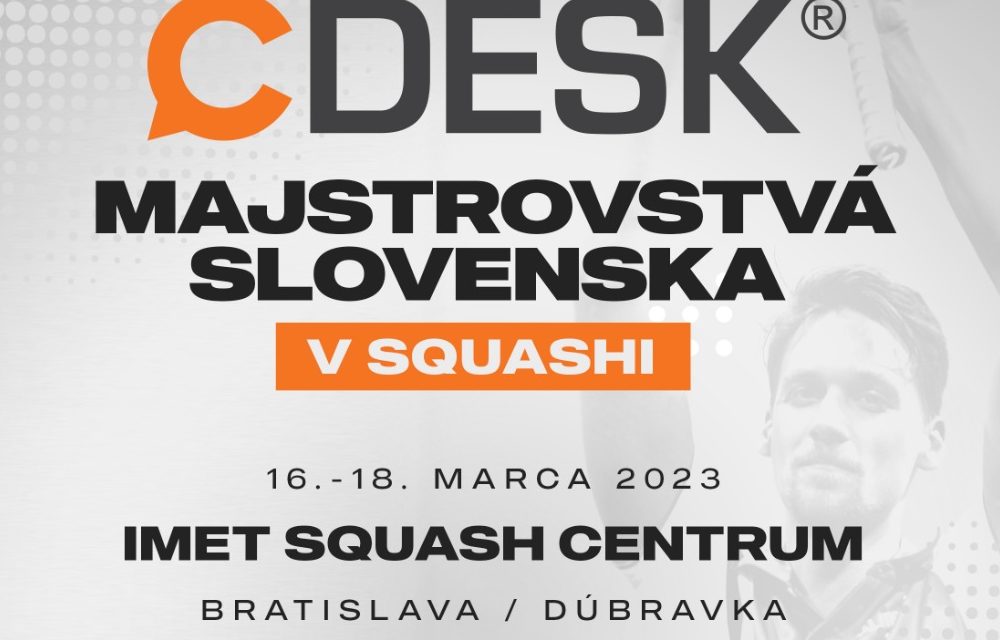 Ponownie jesteśmy partnerem Mistrzostw Słowacji w squashu